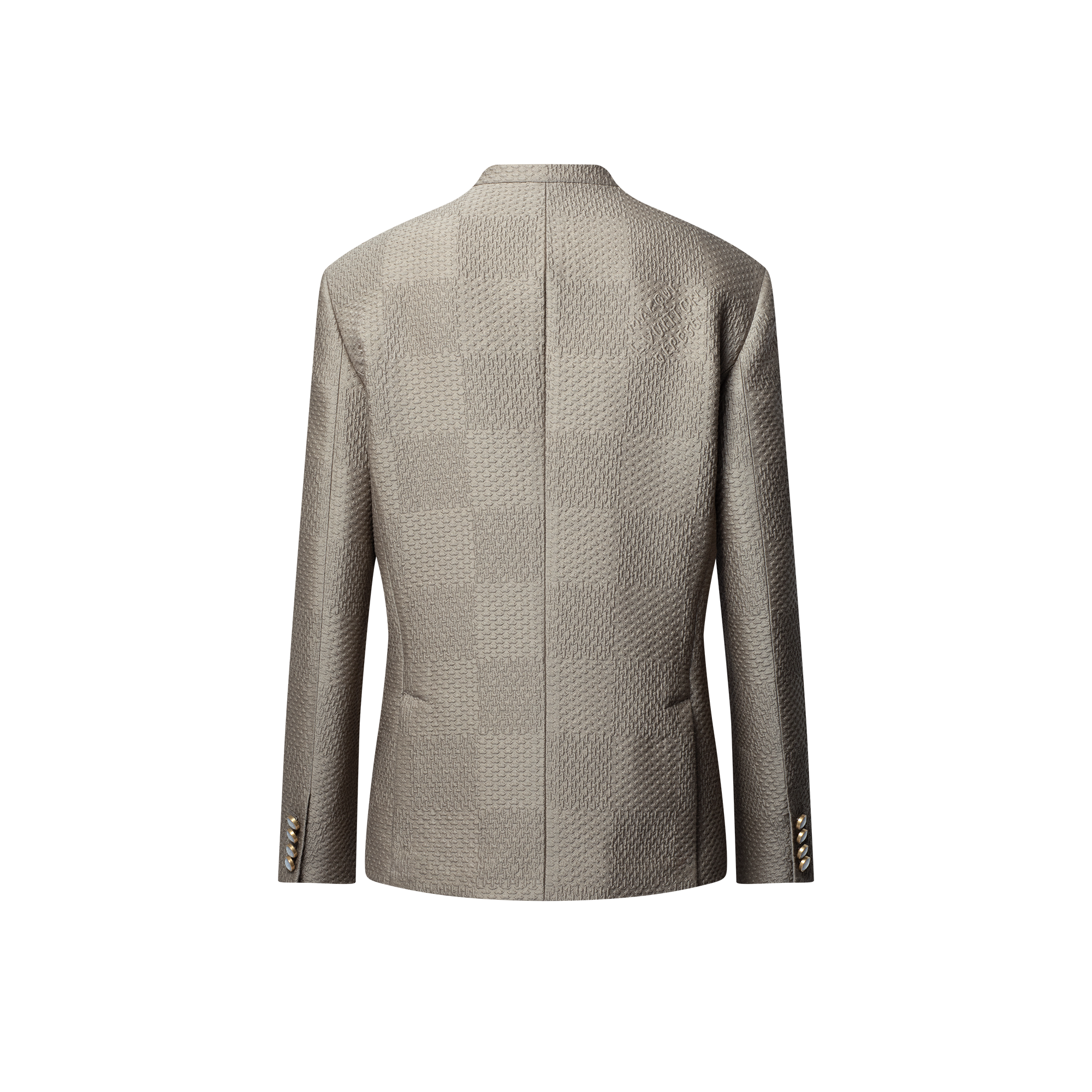 ダミエウールアンドシルクジャカード ダブルブレストジャケット  メンズ プレタポルテ(洋服) (製品ズーム)
