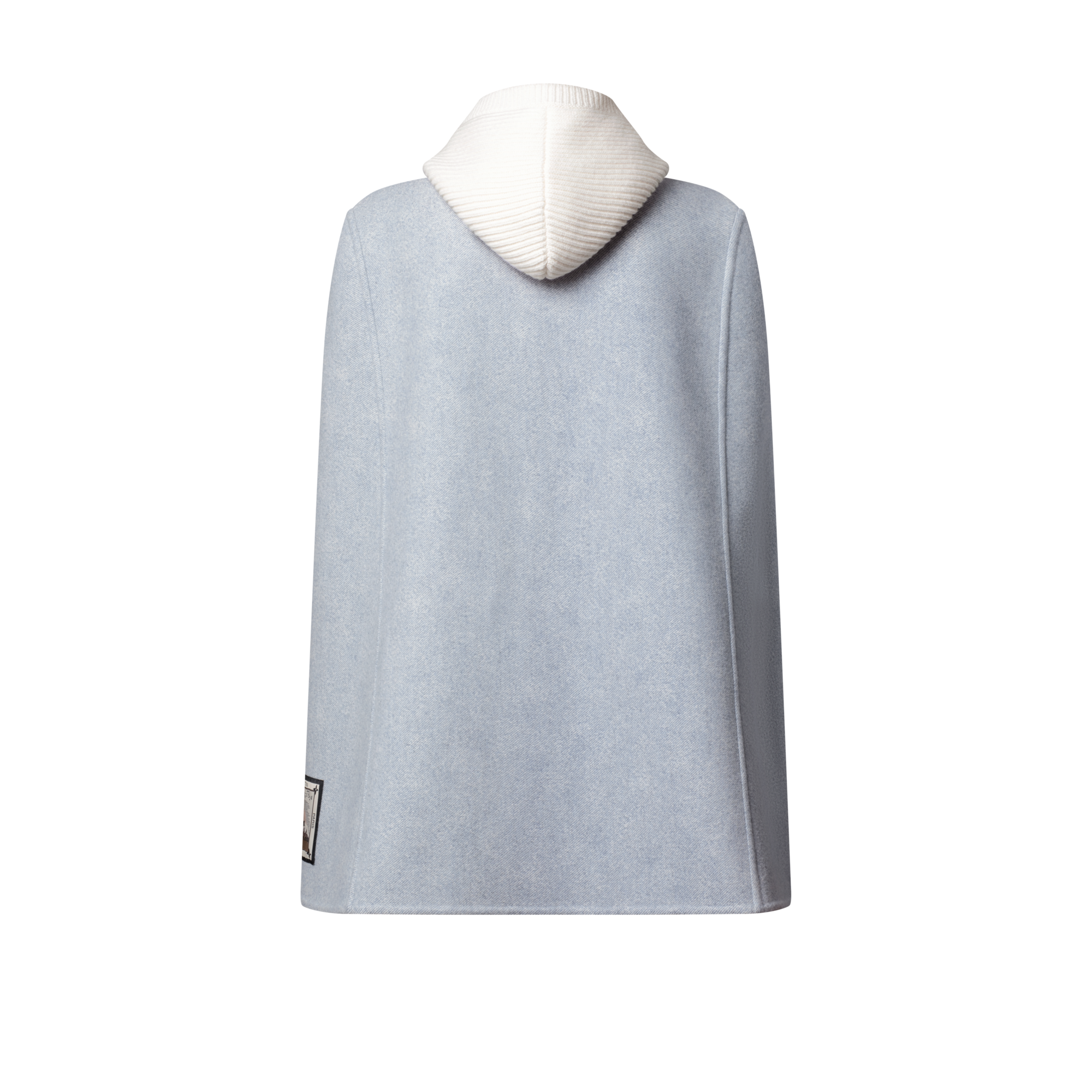 デニムエフェクト ダブルフェイスケープ  ウィメンズ ウェア(洋服) (製品ズーム)