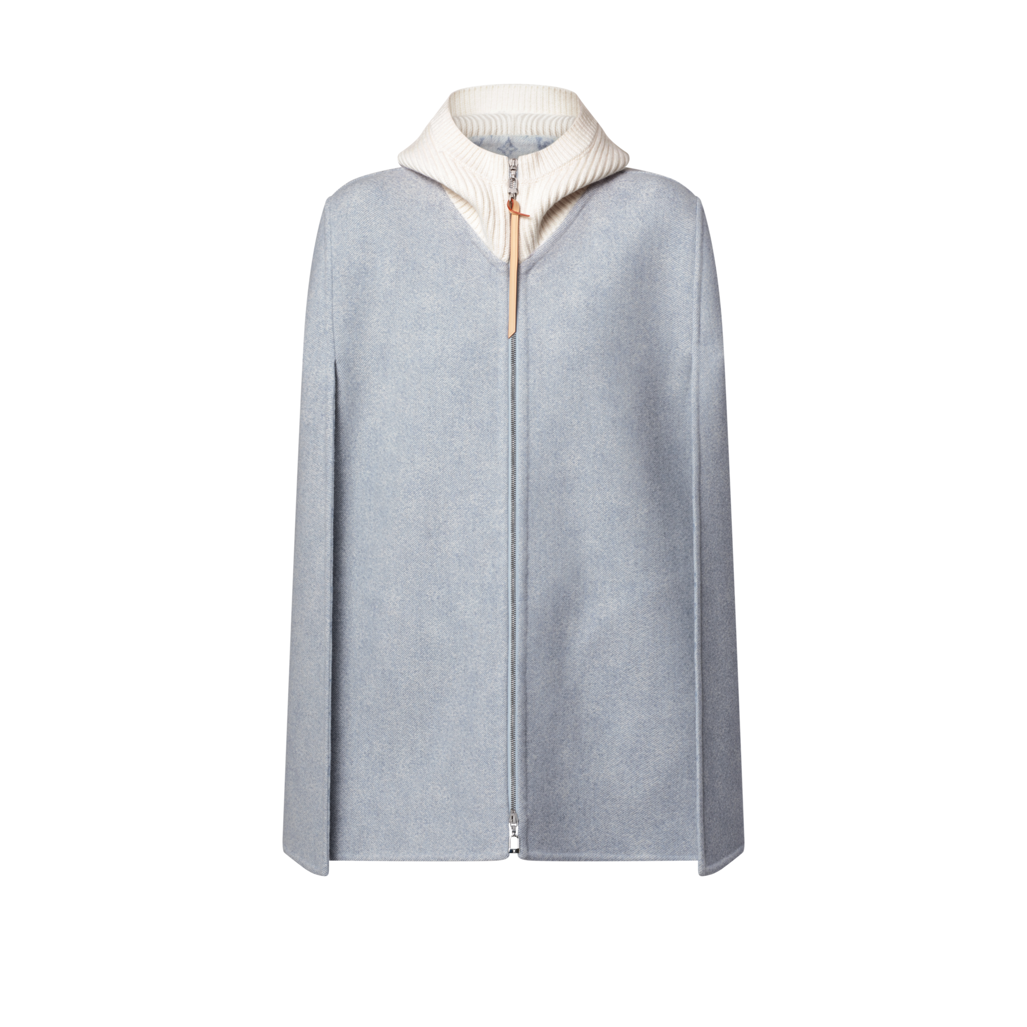 デニムエフェクト ダブルフェイスケープ  ウィメンズ ウェア(洋服) (製品ズーム)