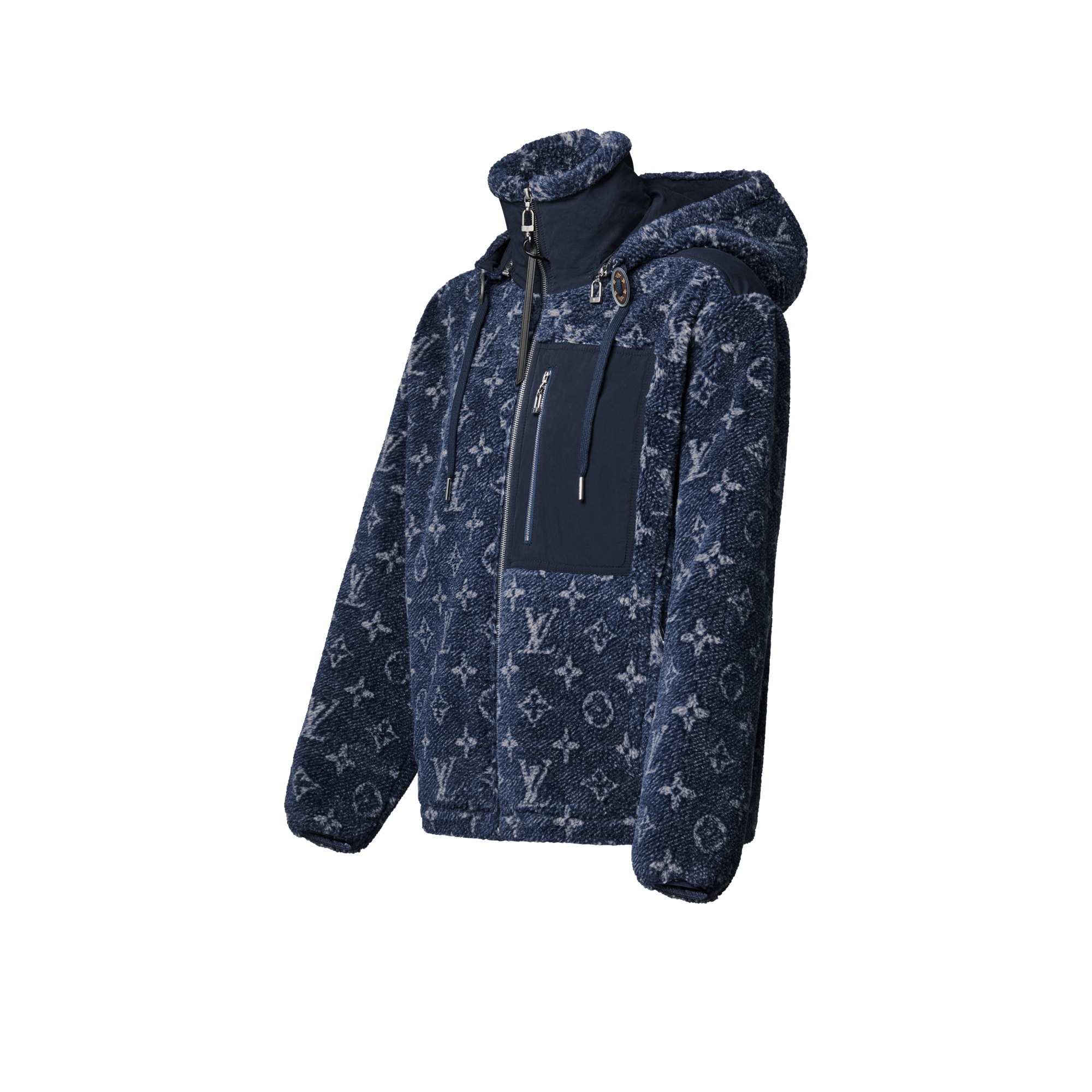 デニムエフェクト モノグラムフリースジャケット  ウィメンズ ウェア(洋服) (製品ズーム)