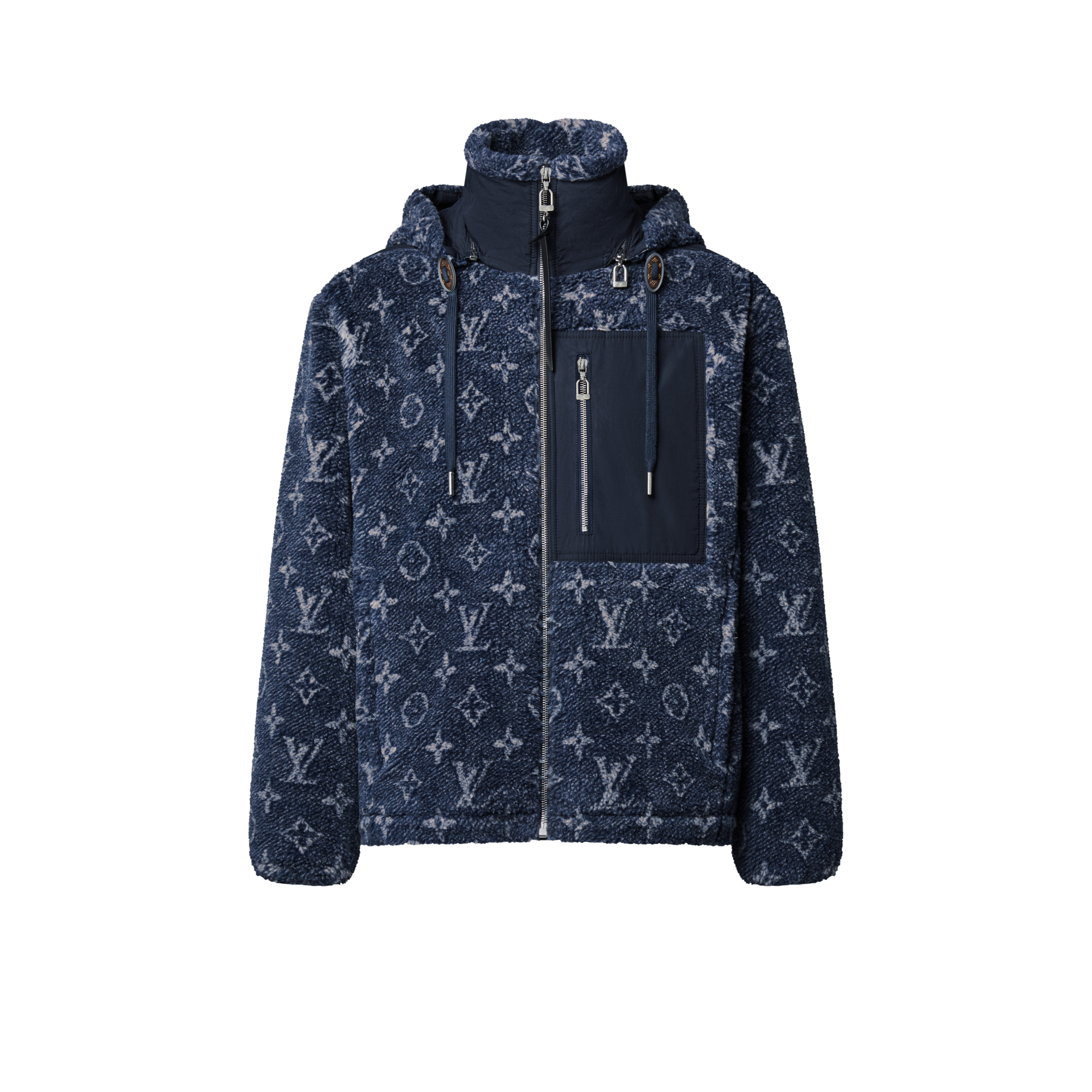 デニムエフェクト モノグラムフリースジャケット  ウィメンズ ウェア(洋服) (製品ズーム)