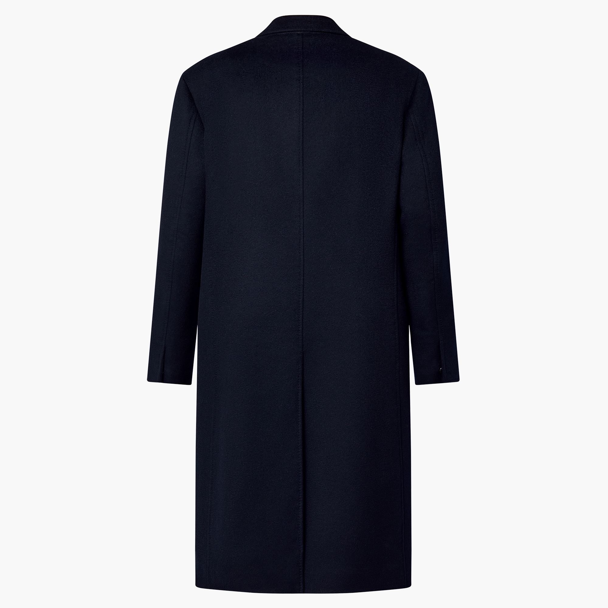 ルイヴィトン コート アウター LV ダミエ 紺 36 ダブルブレステッド  