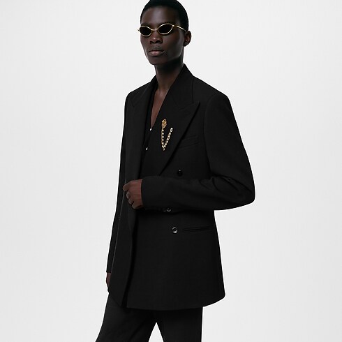 ダブルブレステッドテーラードウールジャケット メンズ Discontinued Product (製品ズーム)