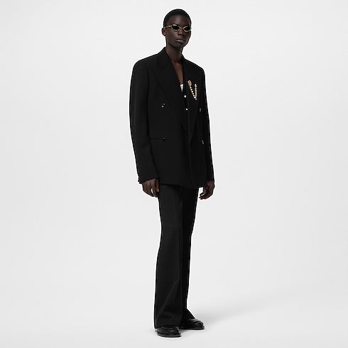 ダブルブレステッドテーラードウールジャケット メンズ Discontinued Product (製品ズーム)