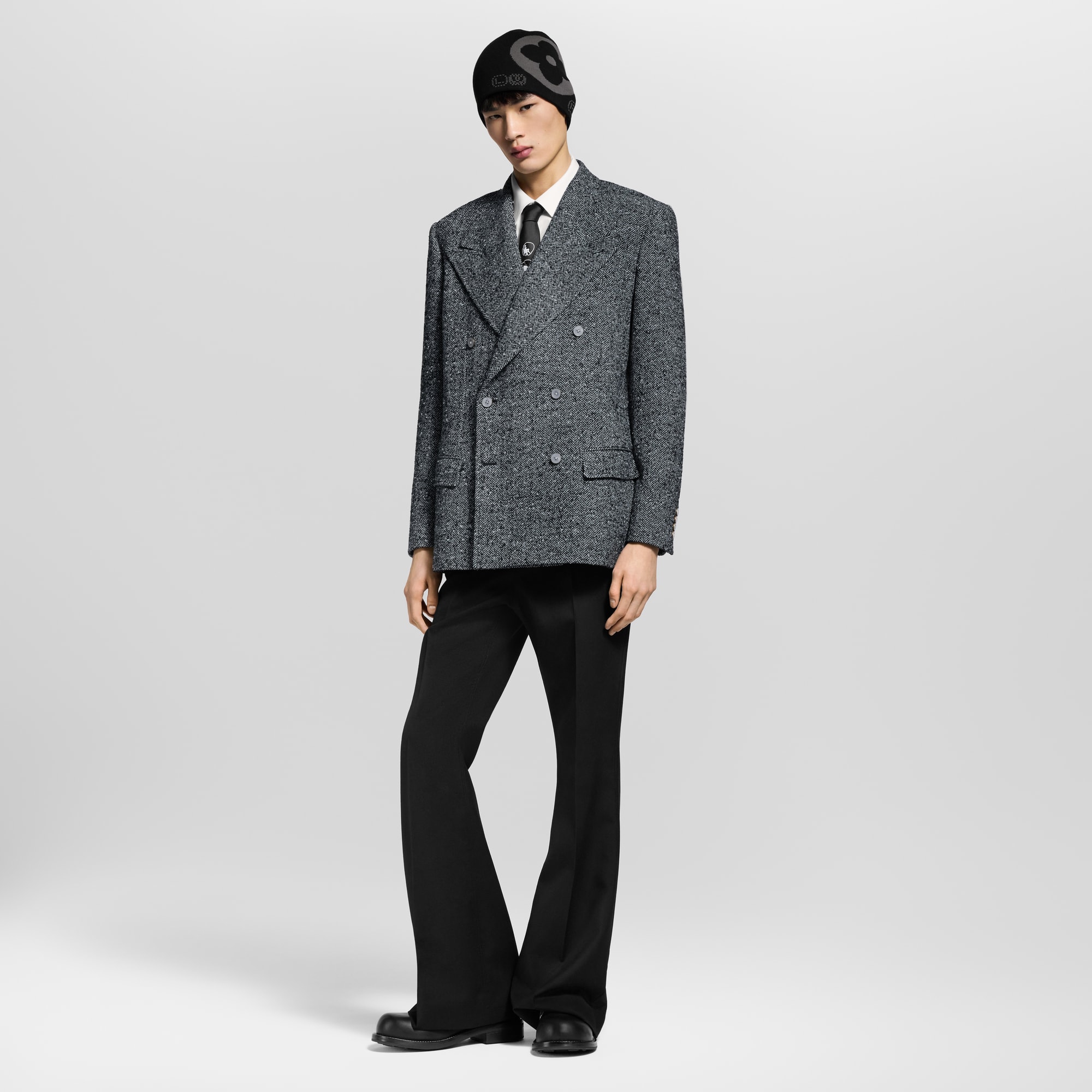 ダブルブレスト ツイードジャケット  メンズ ウェア(洋服) (製品ズーム)