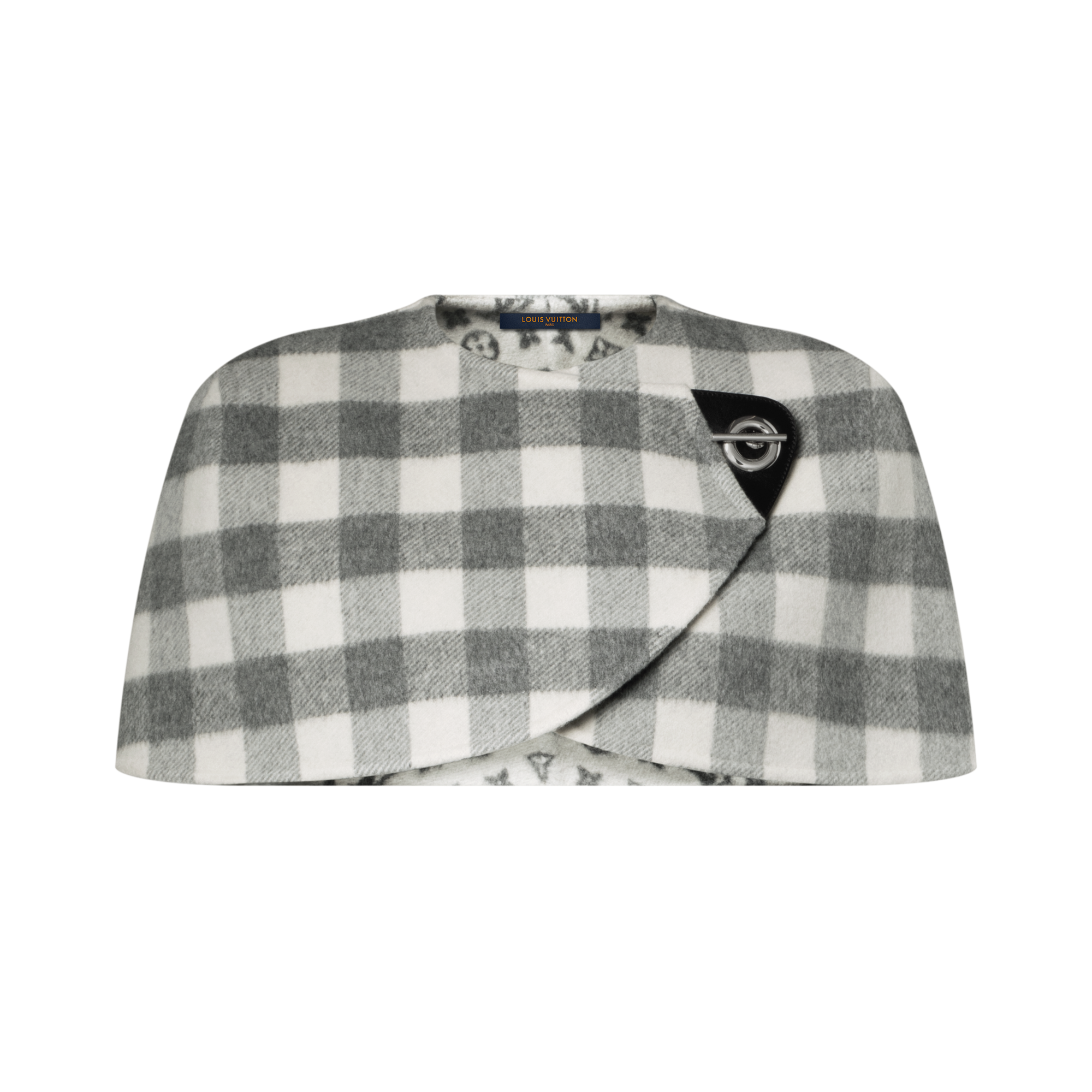 ダブルフェイス チェックケープレット  ウィメンズ ウェア(洋服) (製品ズーム)