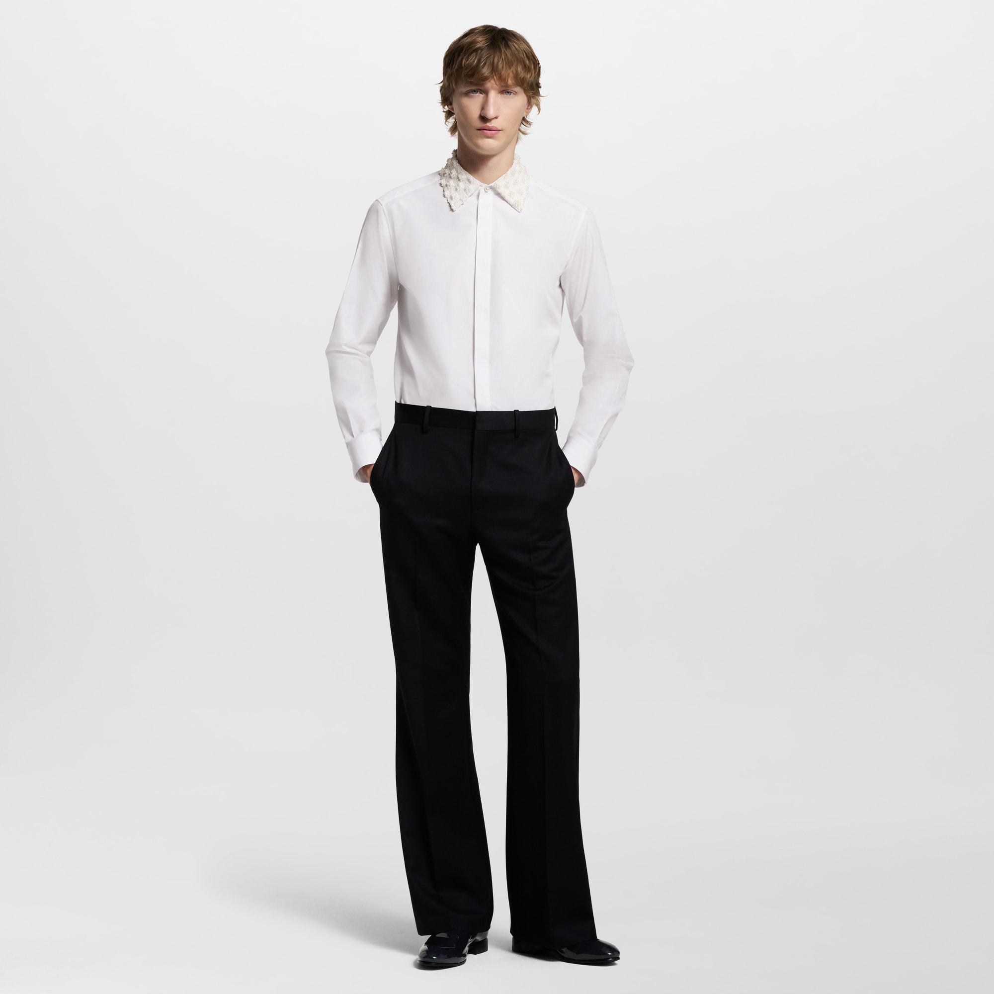 エンベリッシュドカラー イブニングシャツ  メンズ ウェア(洋服) (製品ズーム)