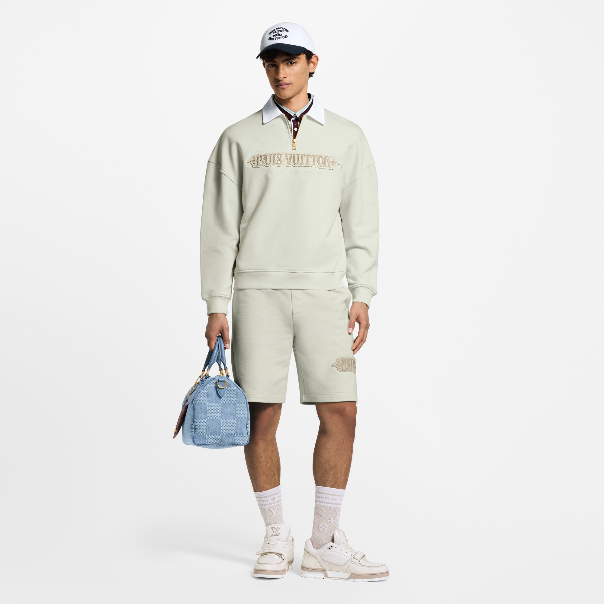 エンベリッシュド ハーフジップ スウェットシャツ  メンズ プレタポルテ(洋服) (製品ズーム)