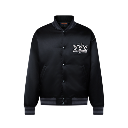 エンベリッシュド ナイロンベースボールブルゾン メンズ ウェア(洋服) (製品ズーム)