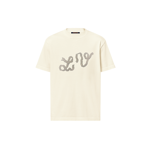 エンベリッシュドショートスリーブコットンクルーネック メンズ ウェア(洋服) (製品ズーム)