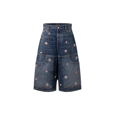 エンブロイダリー デニム ワークウェアショーツ メンズ ウェア(洋服) (製品ズーム)