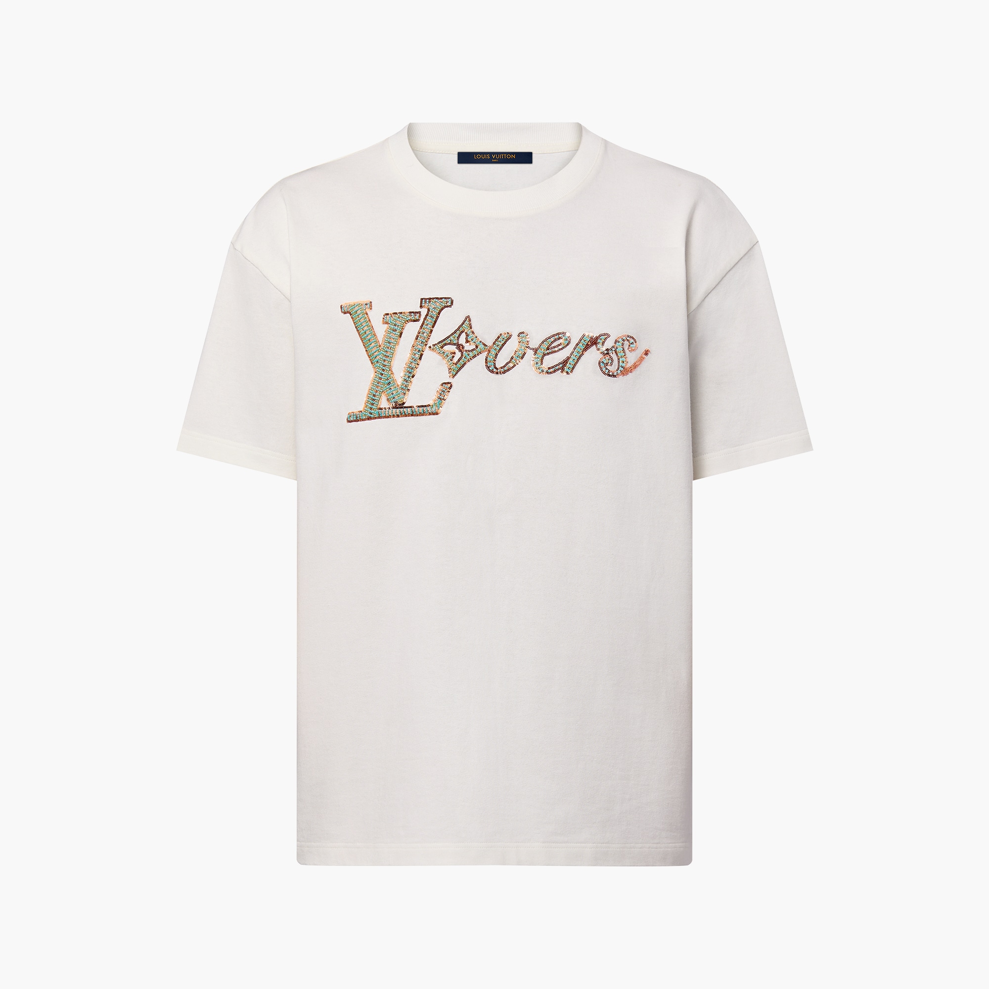未使用】 ルイヴィトン Tシャツ M エンベリッシュド ショートスリーブ 現行