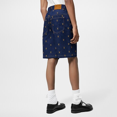 エンブロイダードシグネチャーデニムショーツ メンズ ウェア(洋服) (製品ズーム)