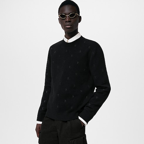 エンブロイダードシグネチャーメリノクルーネック メンズ ウェア(洋服) (製品ズーム)