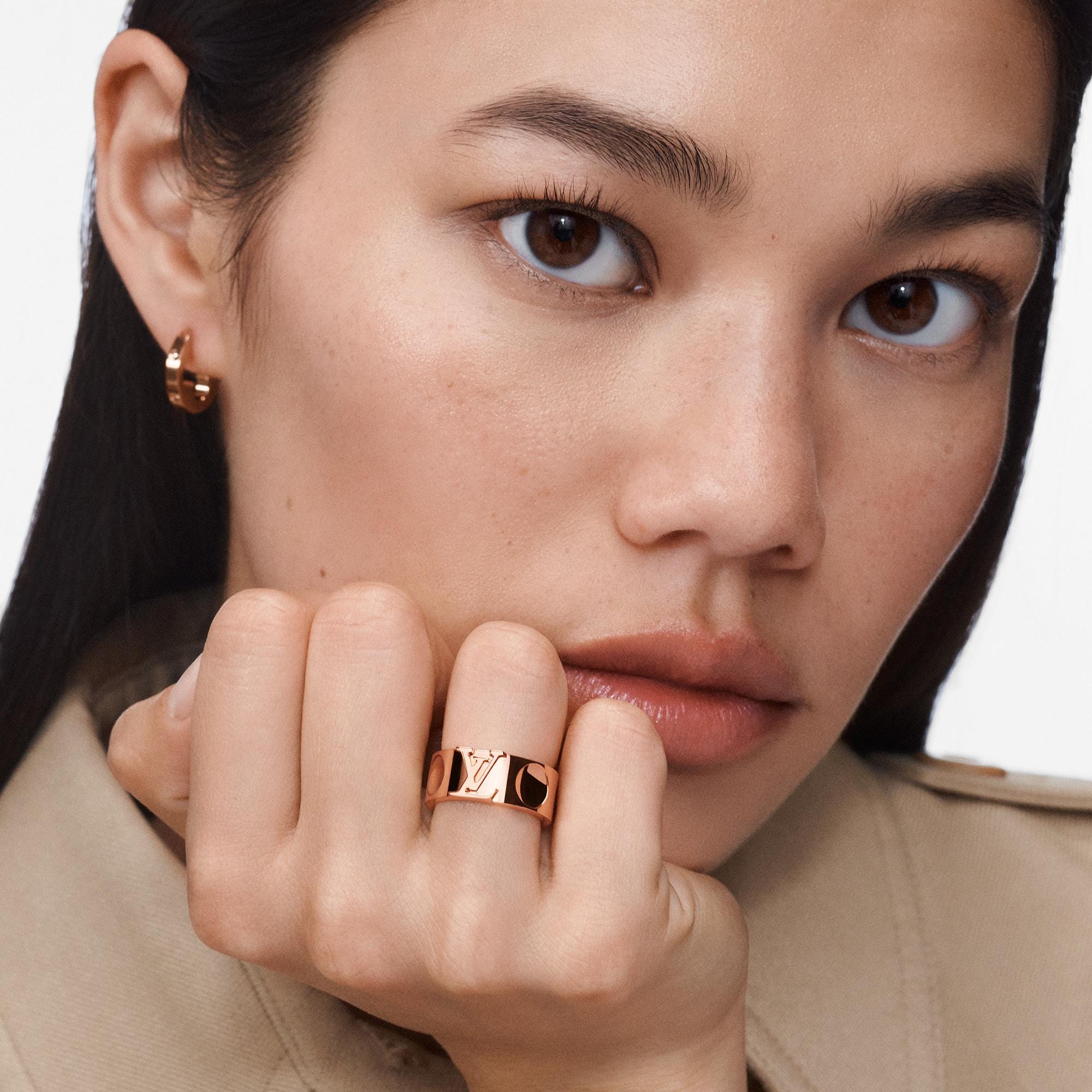 リング ラージ アンプラント LV (ピンクゴールド)  ジュエリー ジュエリー カテゴリー (製品ズーム)