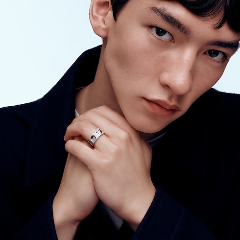 リング ラージ アンプラント LV (ホワイトゴールド) ジュエリー ジュエリー カテゴリー (製品ズーム)