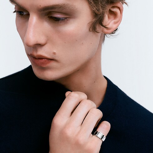 リング ラージ アンプラント LV (ホワイトゴールド) ジュエリー ジュエリー カテゴリー (製品ズーム)