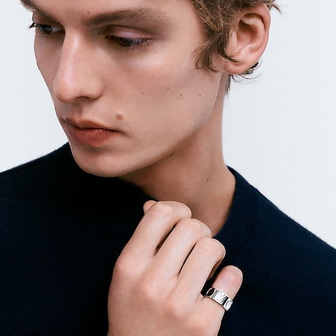 リング ラージ アンプラント LV (ホワイトゴールド) ジュエリー ジュエリー カテゴリー (製品ズーム)