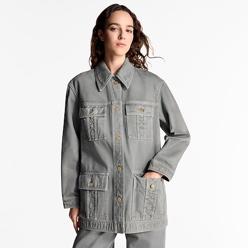 フラップポケット デニムジャケット ウィメンズ ウェア(洋服) (製品ズーム)