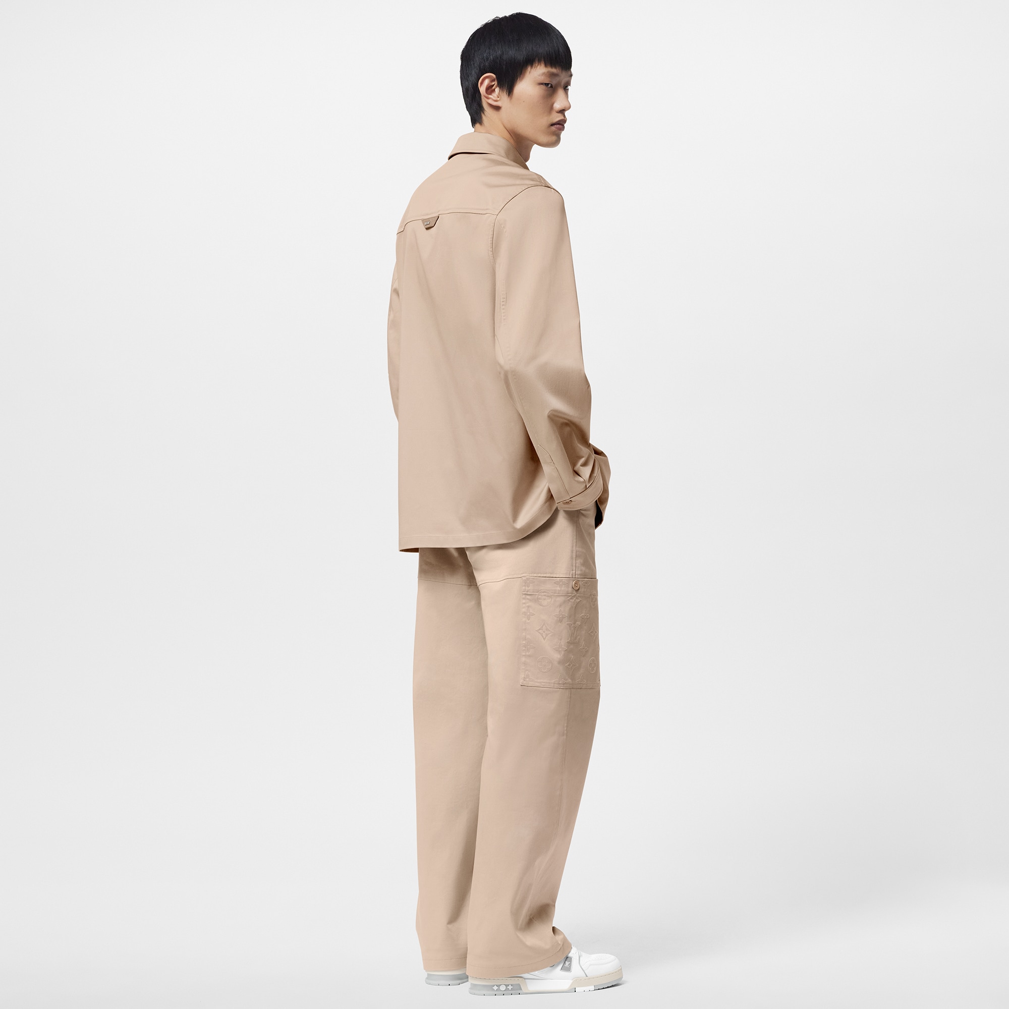 フロックカジュアルコットンオーバーシャツ  メンズ プレタポルテ(洋服) (製品ズーム)