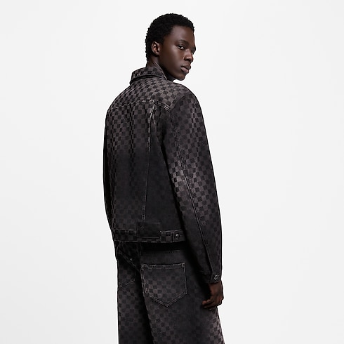 フロックドダミエ デニムトラッカージャケット メンズ ウェア(洋服) (製品ズーム)