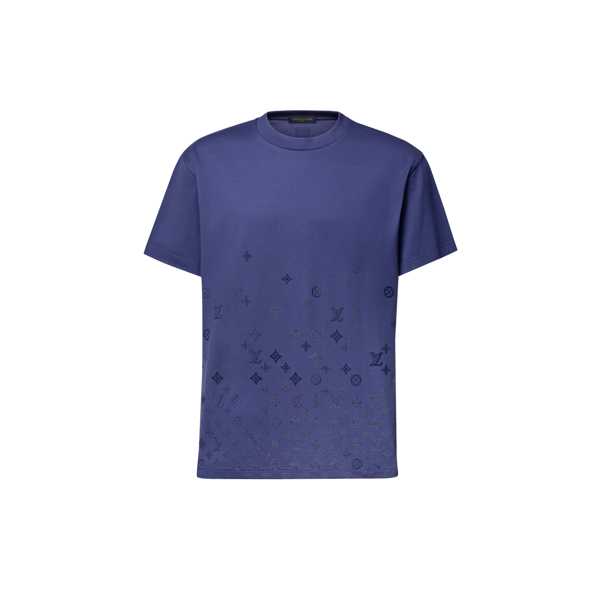 フロックプリント モノグラム グラデーション Tシャツ ｜ルイ 