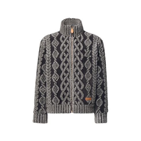 グラフィカル フリースブルゾン メンズ ウェア(洋服) (製品ズーム)