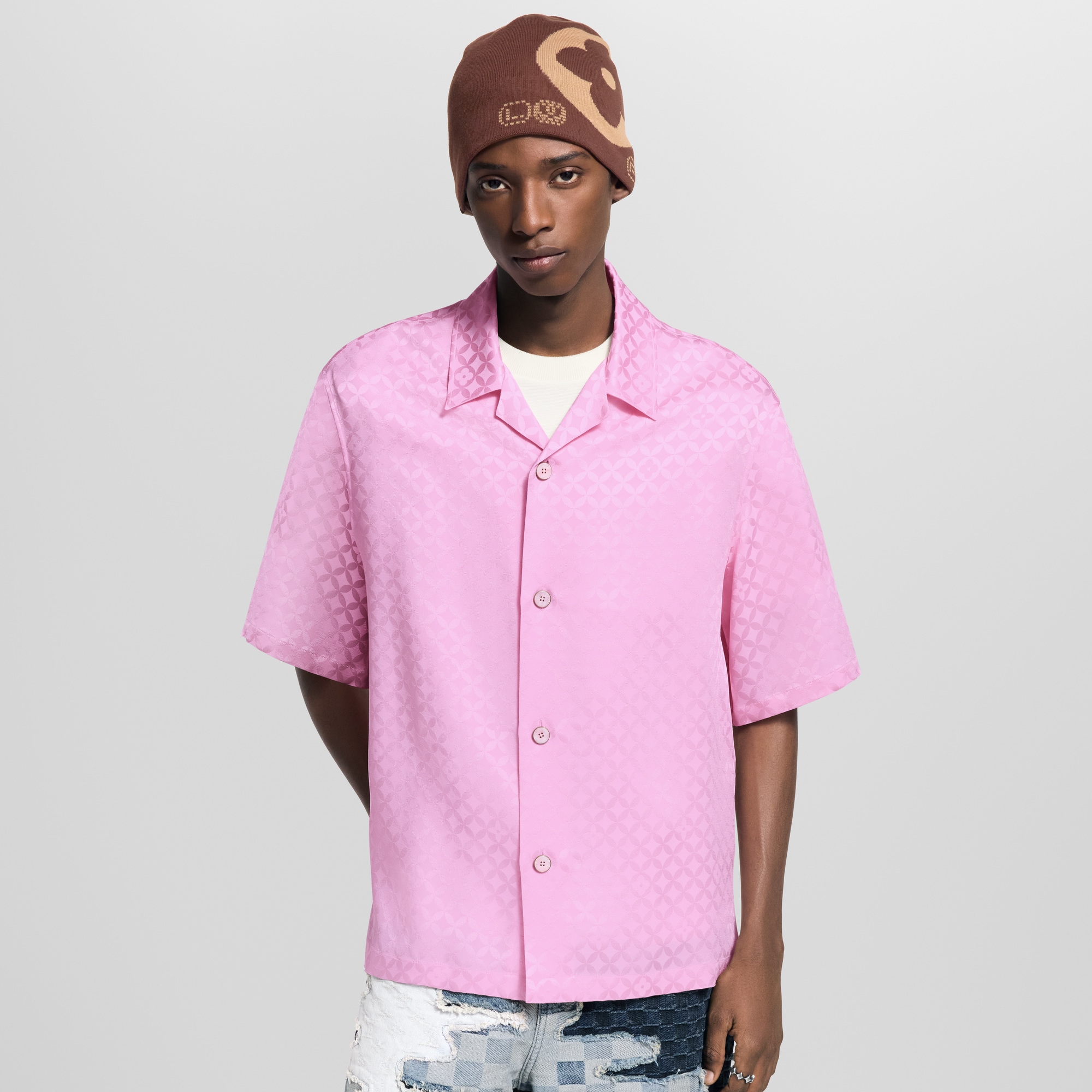 グラフィックジャカード ショートスリーブシャツ  メンズ ウェア(洋服) (製品ズーム)