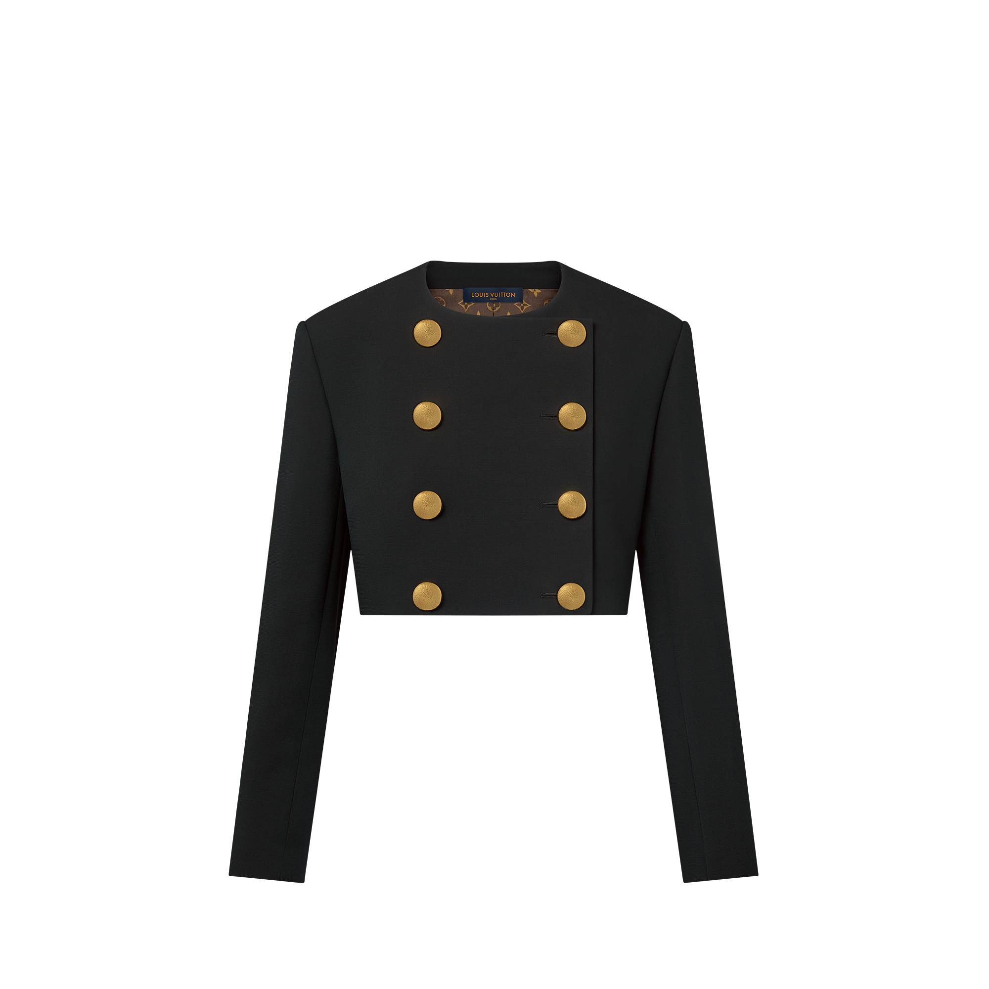 ルイヴィトン チェッカーボード ニットジャケット LV カシミヤ混 黒 L 
