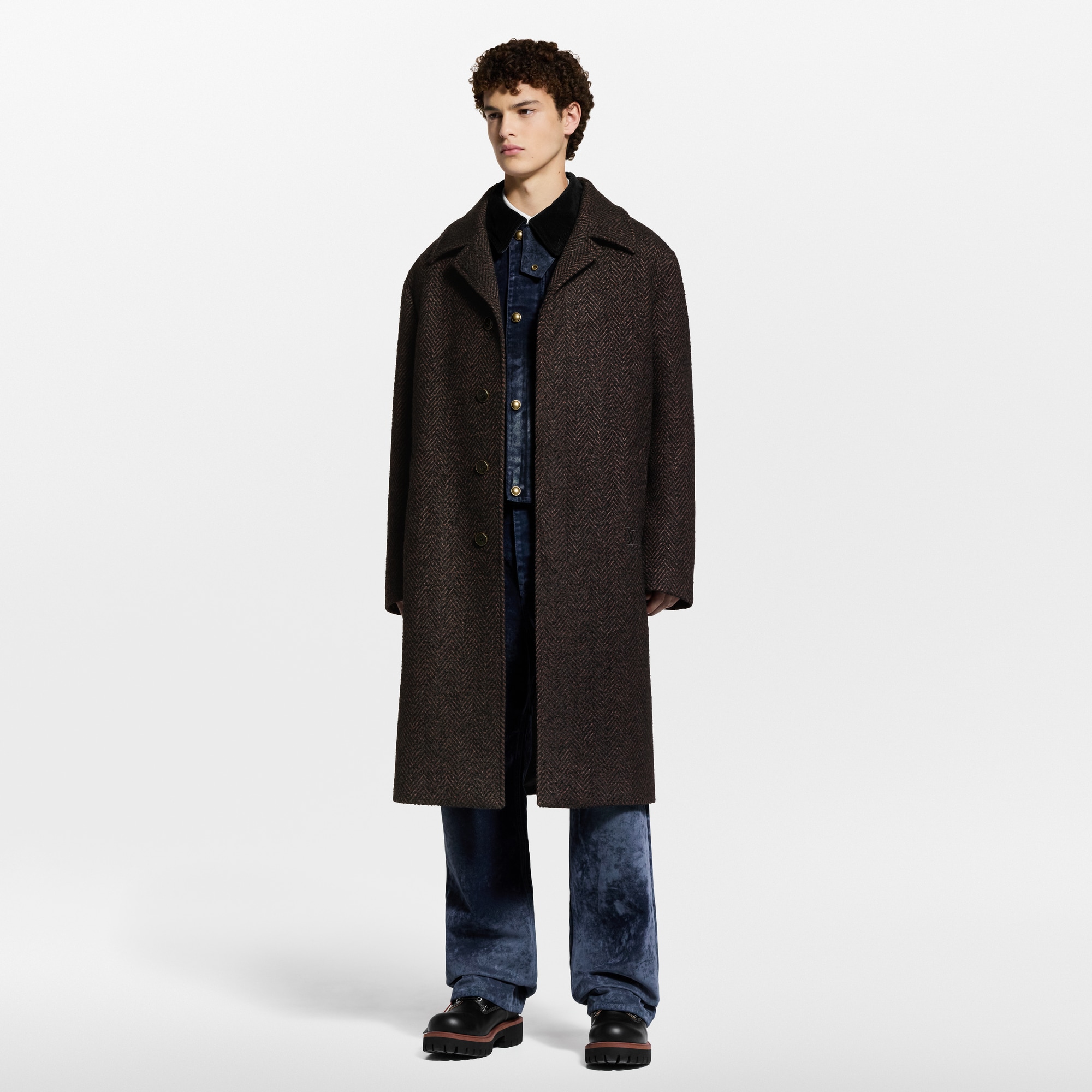 ヘリンボーン リラックス  コート  メンズ ウェア(洋服) (製品ズーム)