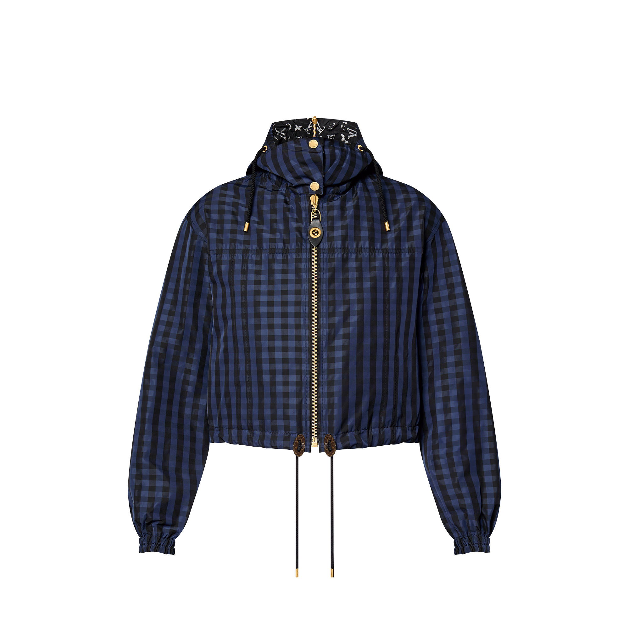 Louis Vuitton チェック柄フード付きジャケット