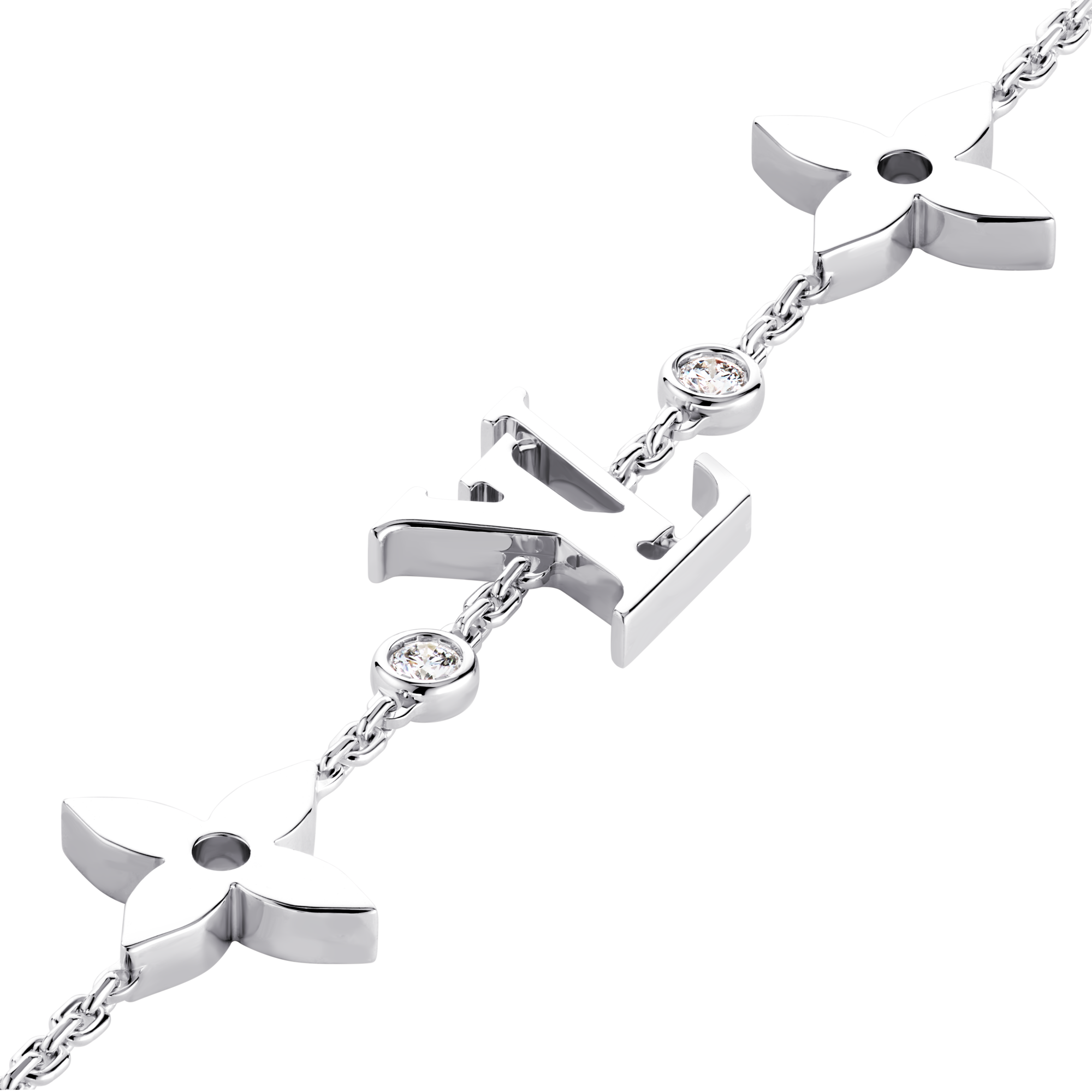 ブレスレット モノグラム イディール ブロッサム（ホワイトゴールド×ダイヤモンド）  ジュエリー ジュエリー カテゴリー (製品ズーム)