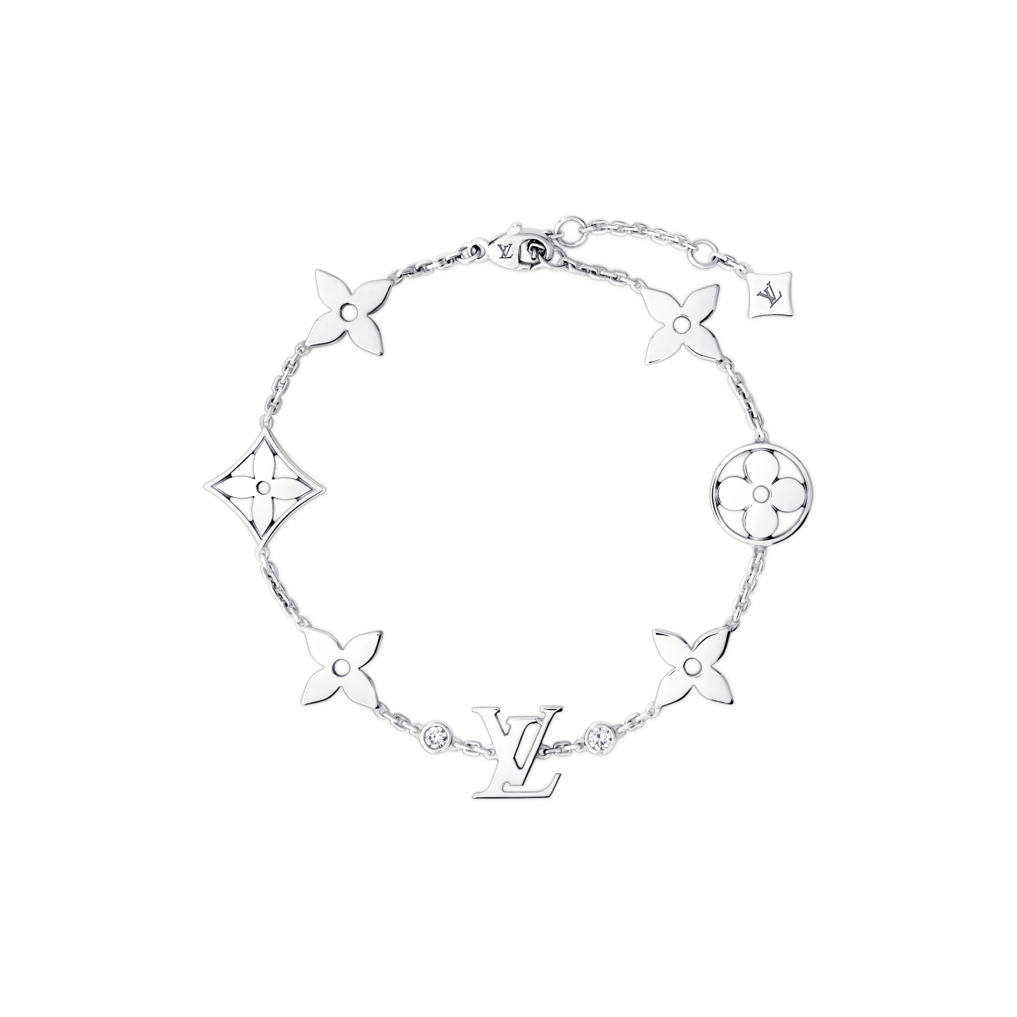 ブレスレット モノグラム イディール ブロッサム（ホワイトゴールド×ダイヤモンド）  ジュエリー ジュエリー カテゴリー (製品ズーム)