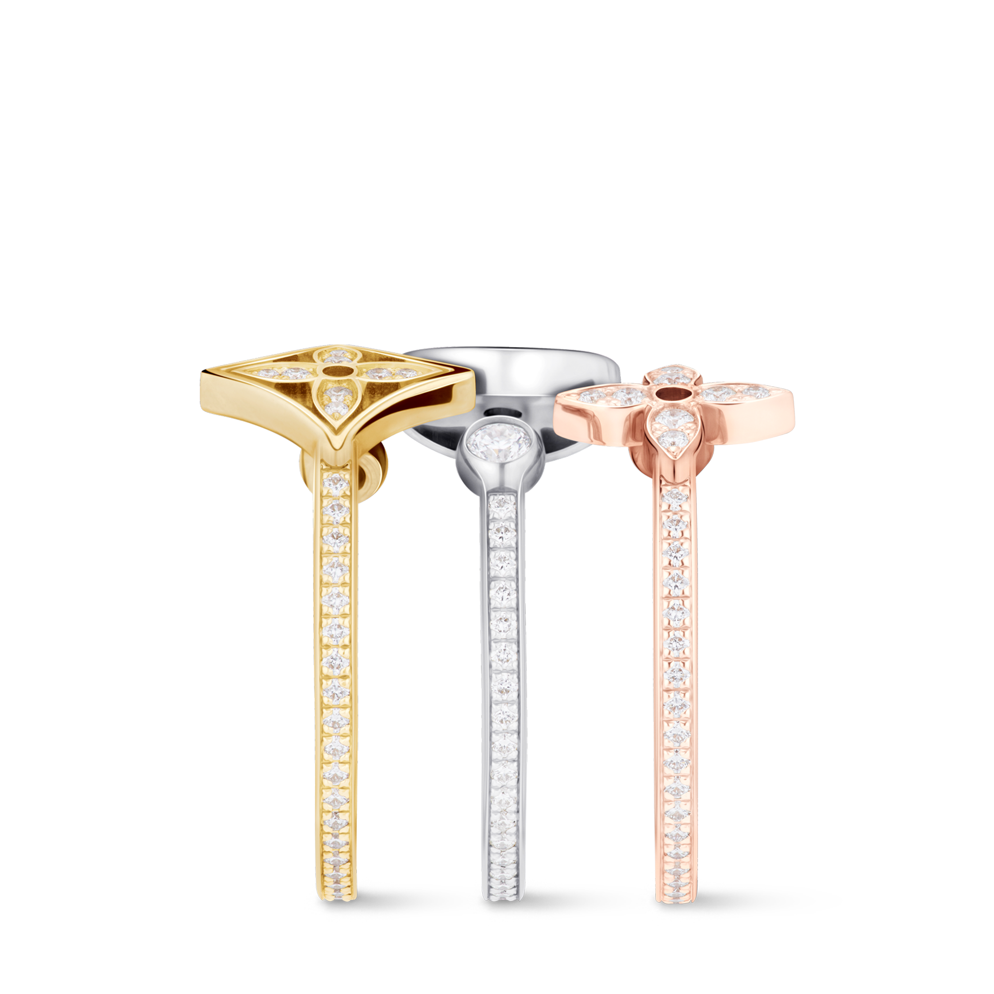 リング イディール ブロッサム (18Kスリーゴールド×ダイヤモンド)  ジュエリー ジュエリー カテゴリー (製品ズーム)