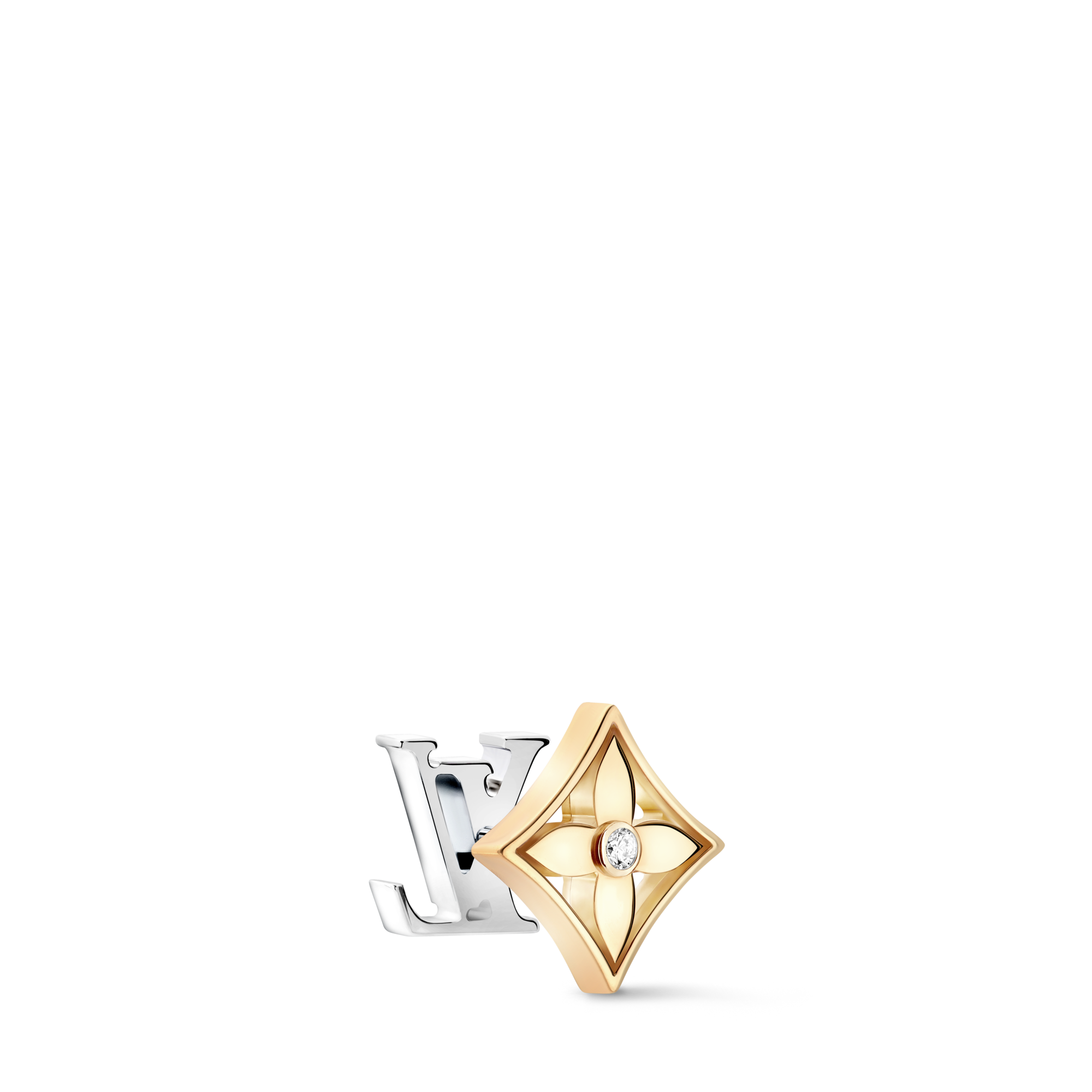 ピアス イディール ブロッサム (イエローゴールド×ホワイトゴールド×ダイヤモンド) 単品  ジュエリー ジュエリー カテゴリー (製品ズーム)