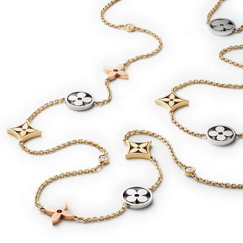 ロングネックレス モノグラム・イディール(18K スリーゴールド×ダイヤモンド) ジュエリー ジュエリー カテゴリー (製品ズーム)