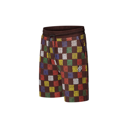 ジャカードダミエ コットンジャージーショーツ メンズ ウェア(洋服) (製品ズーム)