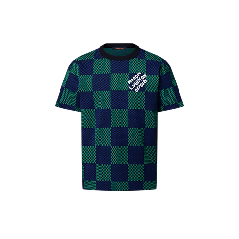 ジャカードダミエ ショートスリーブコットンクルーネック メンズ ウェア(洋服) (製品ズーム)