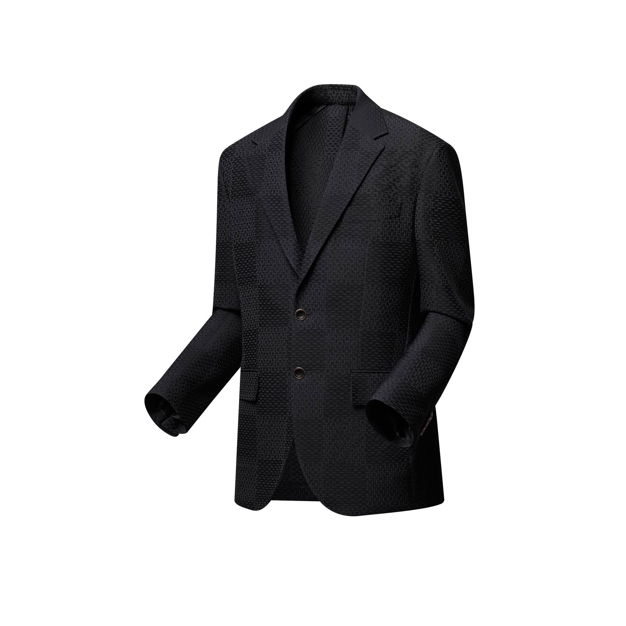ジャカードダミエ ウールアンドシルクブレンド ナポリターナジャケット  メンズ プレタポルテ(洋服) (製品ズーム)