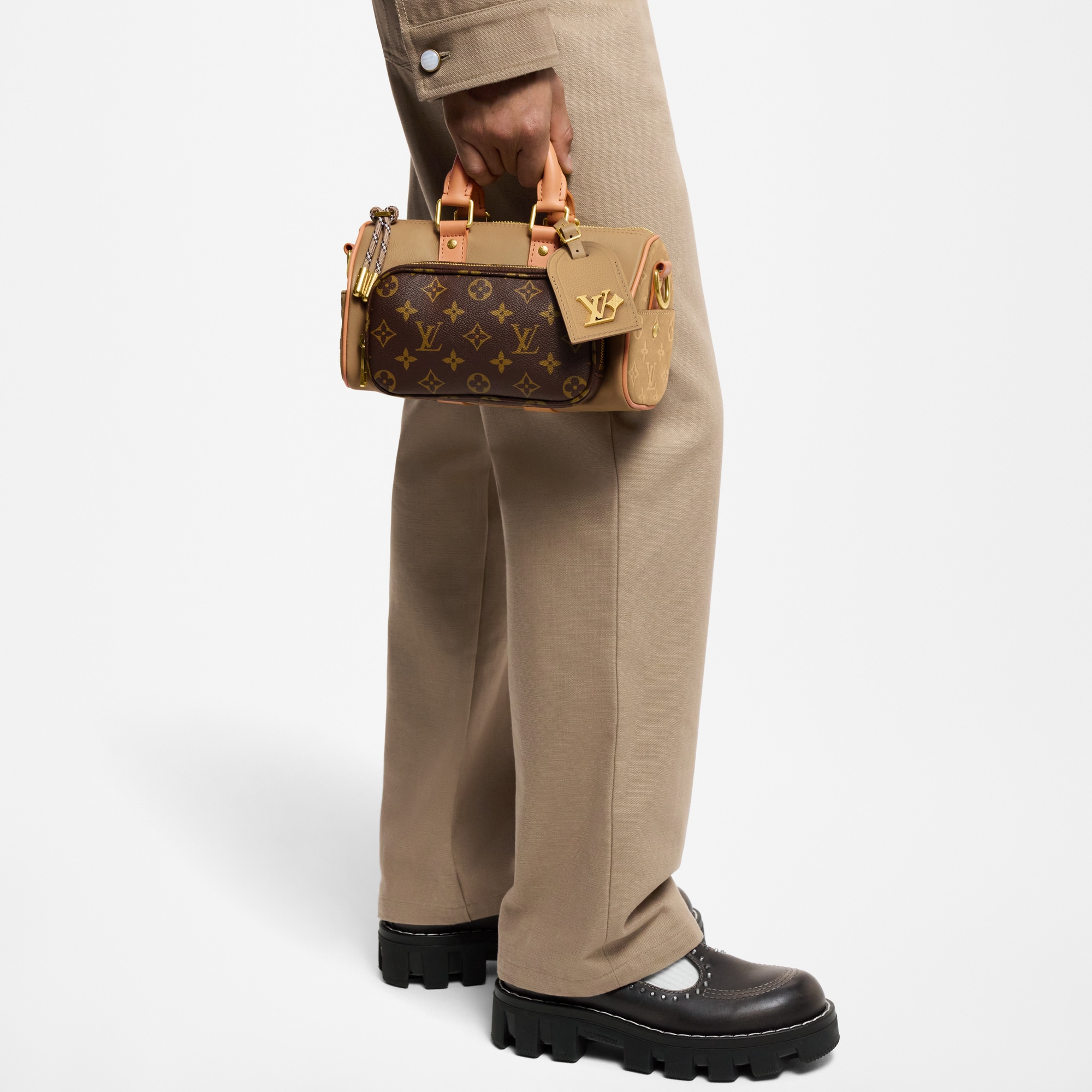 LOUIS 俗っぽい VUITTON キーポル バンドリエール25 ヴィヴィエンヌ