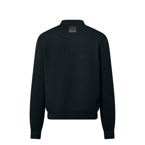 ニットブルゾン ウィズ レザーディテール メンズ ウェア(洋服) (製品ズーム)