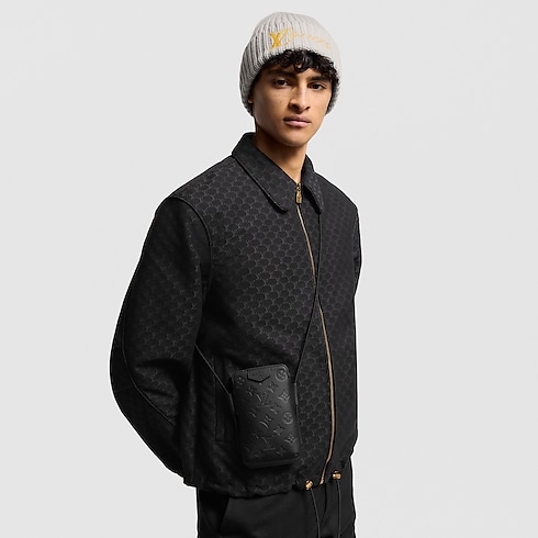 レースアップ・ポーチ モノグラム・シャドウ メンズ バッグ (製品ズーム)