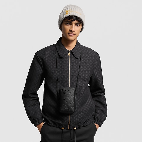 レースアップ・ポーチ モノグラム・シャドウ メンズ バッグ (製品ズーム)