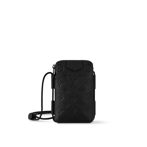 レースアップ・ポーチ モノグラム・シャドウ メンズ バッグ (製品ズーム)