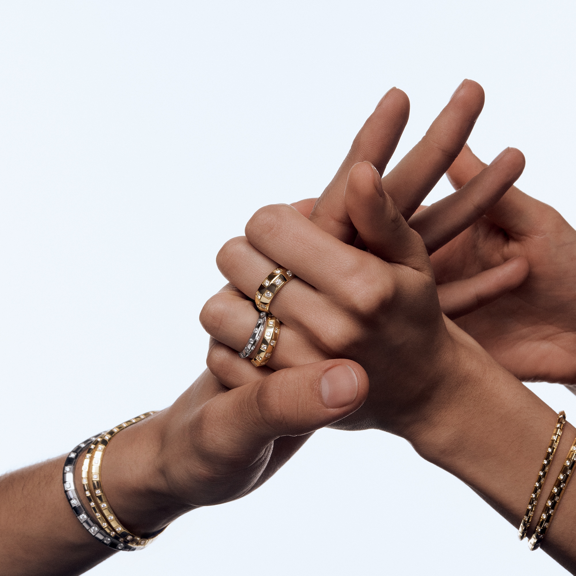 ブレスレット ル ダミエ ドゥ ルイ･ヴィトン 7mm (ホワイトゴールド×ダイヤモンド)  ジュエリー ジュエリー カテゴリー (製品ズーム)