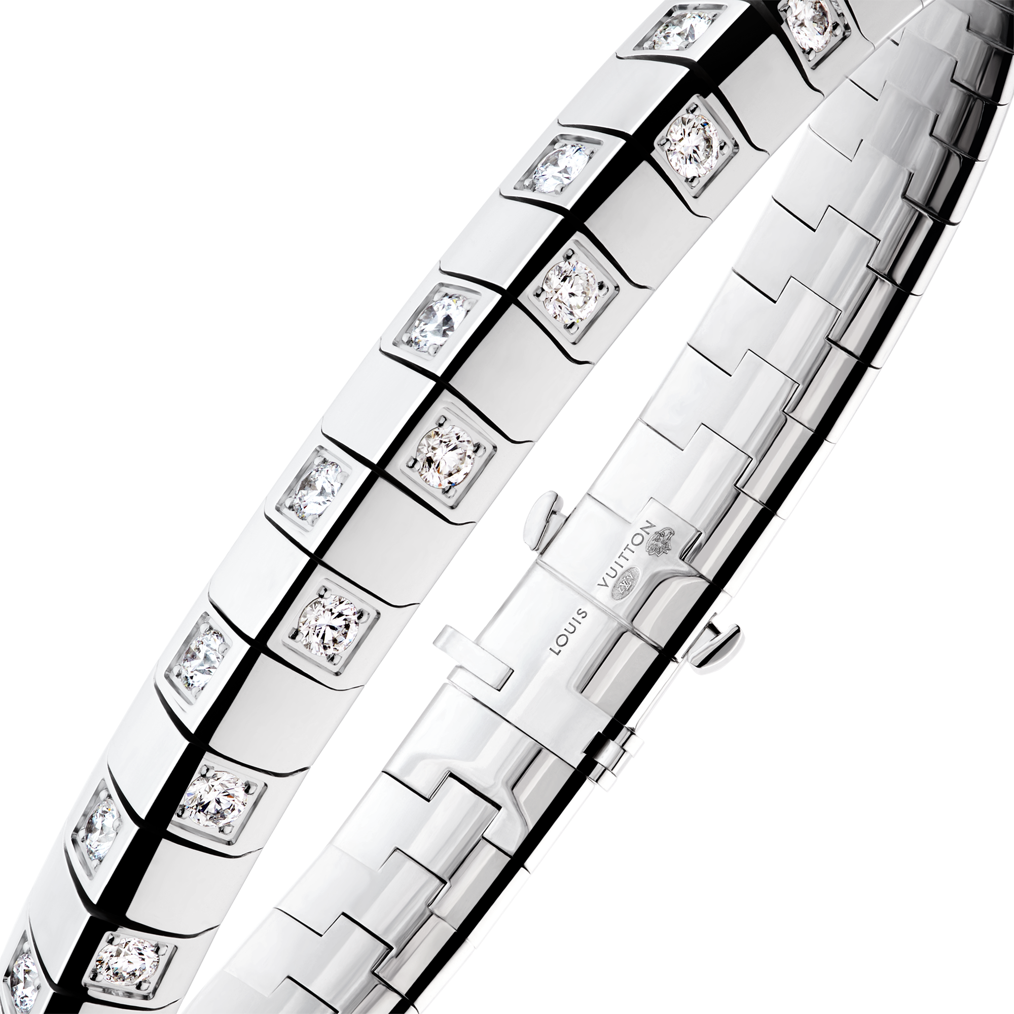 ブレスレット ル ダミエ ドゥ ルイ･ヴィトン 7mm (ホワイトゴールド×ダイヤモンド)  ジュエリー ジュエリー カテゴリー (製品ズーム)