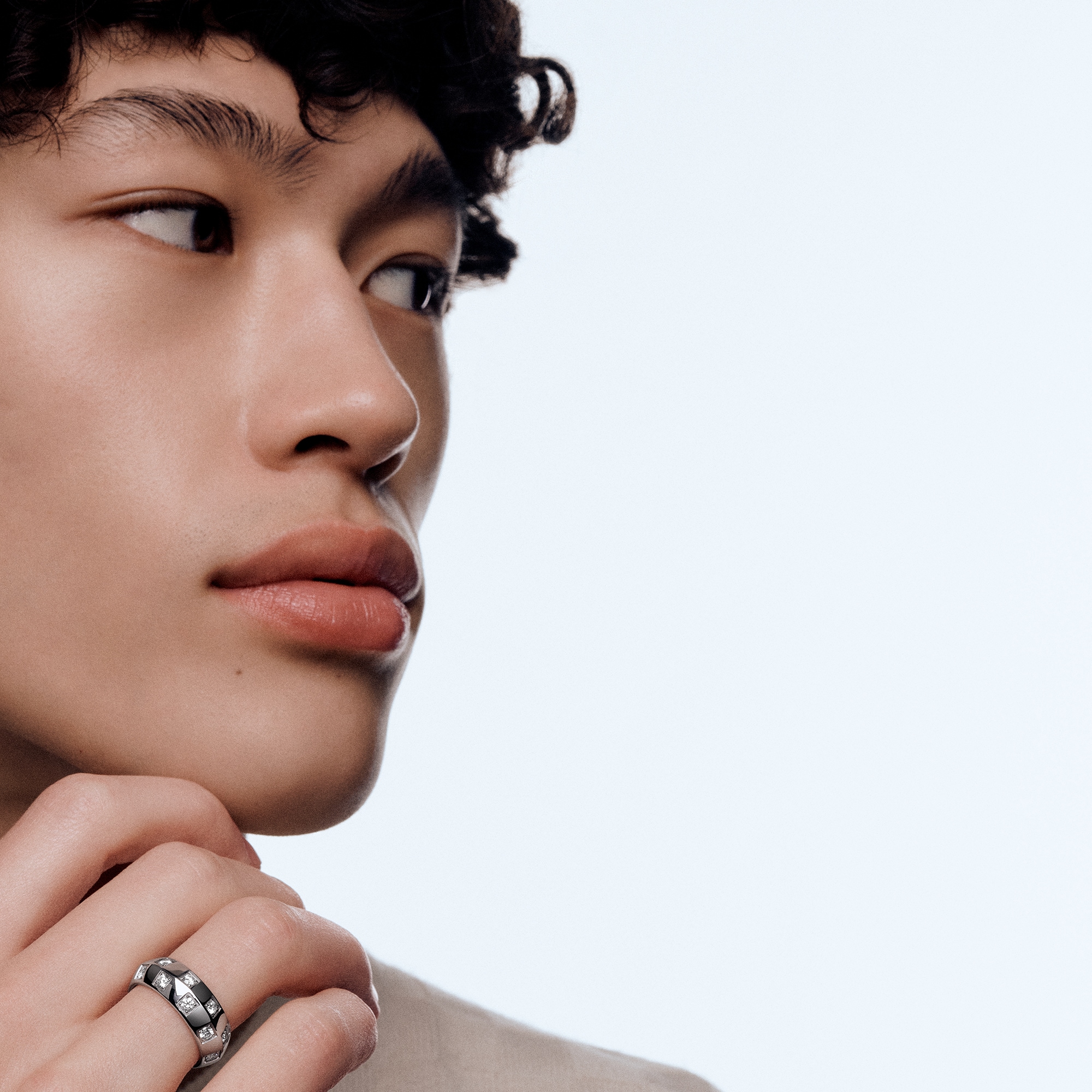 リング ル ダミエ ドゥ ルイ･ヴィトン 7mm (ホワイトゴールド×ダイヤモンド)  ジュエリー ジュエリー カテゴリー (製品ズーム)