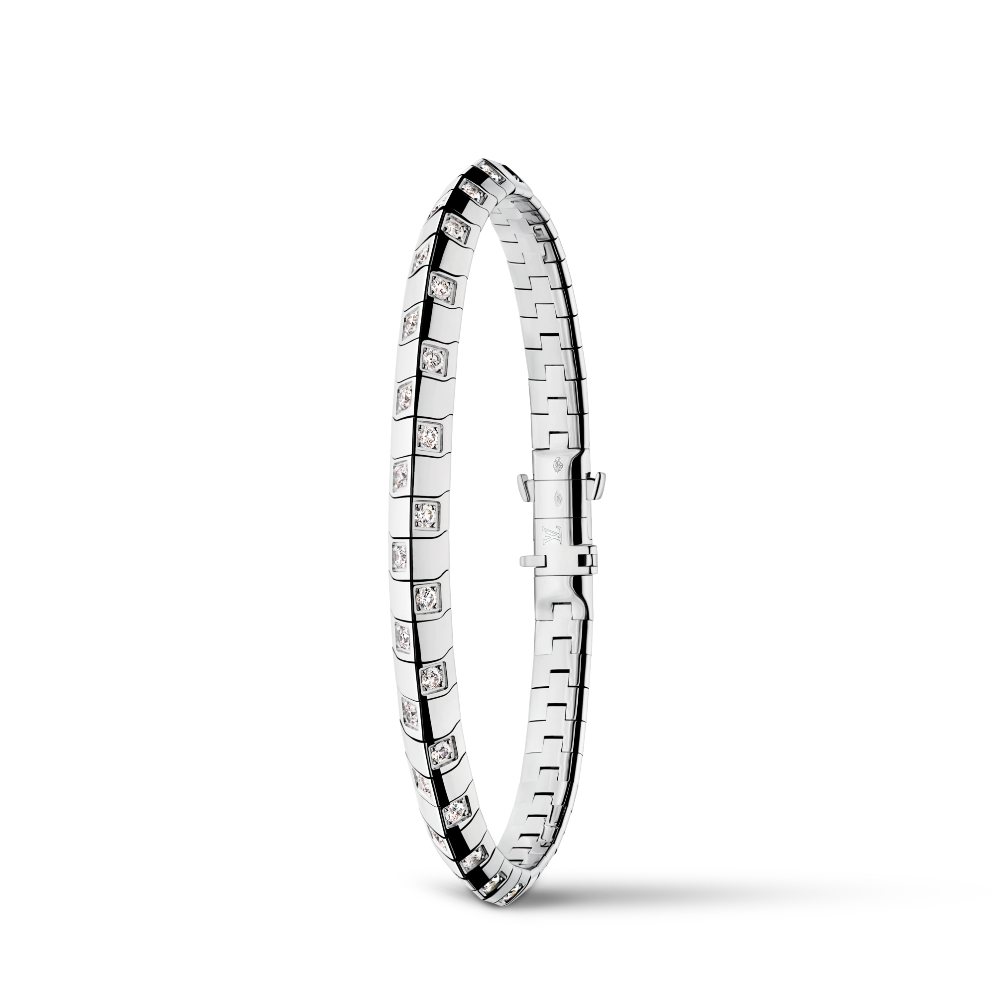 ブレスレット ル ダミエ ドゥ ルイ･ヴィトン 5mm (ホワイトゴールド×ダイヤモンド)  ジュエリー ジュエリー カテゴリー (製品ズーム)