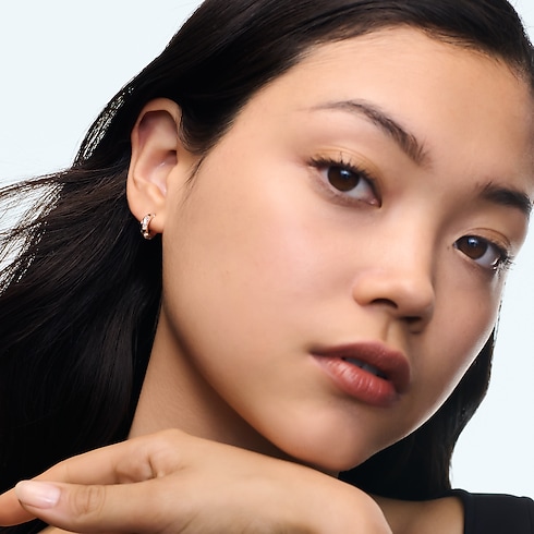 フープピアス ル ダミエ ドゥ ルイ・ヴィトン 3.5mm (ピンクゴールド×ダイヤモンド) ジュエリー ジュエリー カテゴリー (製品ズーム)