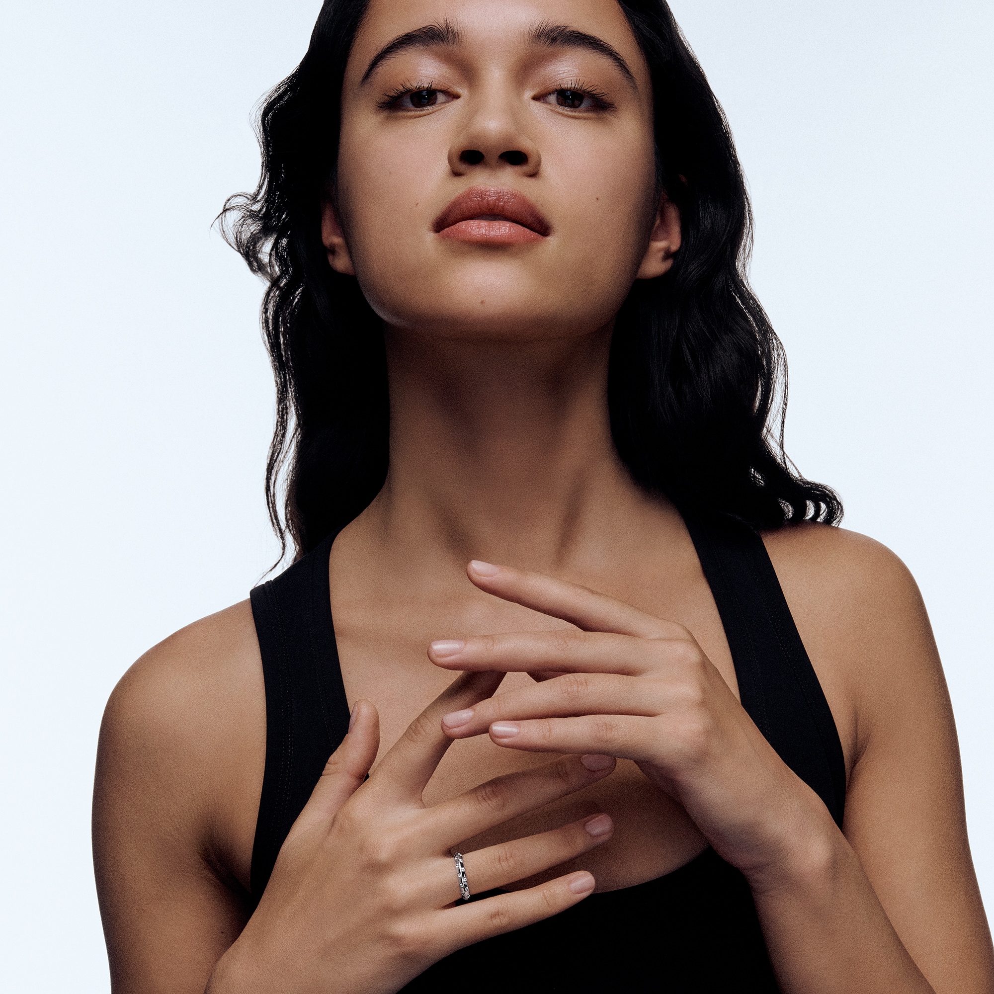 リング ル ダミエ ドゥ ルイ･ヴィトン 3.5mm (ホワイトゴールド×ダイヤモンド)  Les Extraordinaires(レ･ゼクストラオーディネル) ジュエリー (製品ズーム)